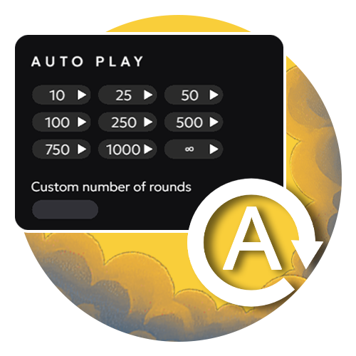 Enable autoplay mode for a seamless Avia Masters crash session.